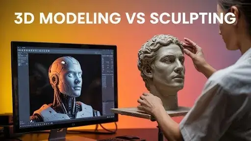 Understanding the Differences Between 3D Modeling and Sculpting