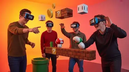 Enjoy NES Mario games in 3D AR