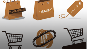 animated logos of different retail brands