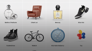 different instances of 3D product animation