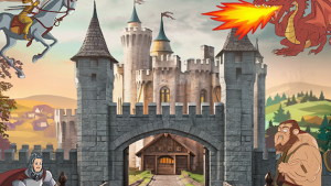 a vivid animated visual