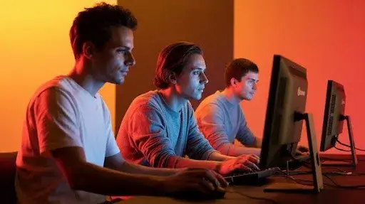 Animators working on rendering projects