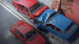 animated version of the collision of vehicles