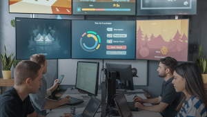 developers working on game development