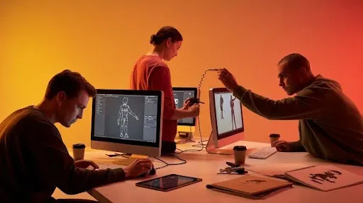 animators working on modern animation techniques