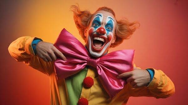 An example of exaggeration in animation joker