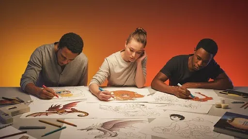Color concept of fundamentals of art