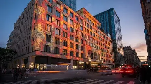 An example of 3D projection mappings