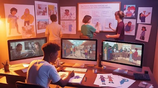 An animation studio working on NGO related projects