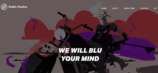 Blu Blu homepage