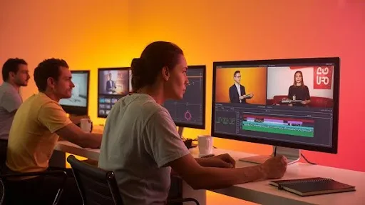 Video editors working on VSL