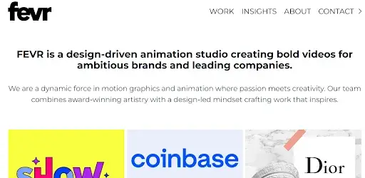 We Are Fevr homepage