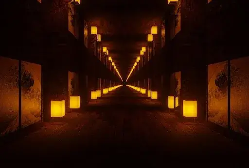 Art style example of Demon Slayer Infinity Castle Art style example of Demon Slayer Infinity Castle