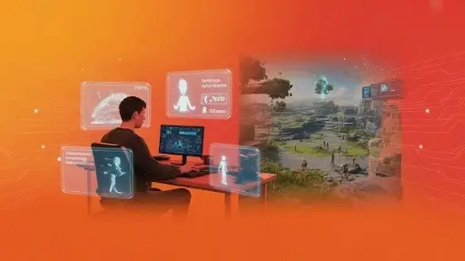 An expert working on development of AI in video games An expert working on development of AI in video games