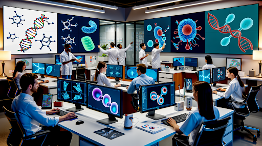 A pharmaceutical animation company working on different projects