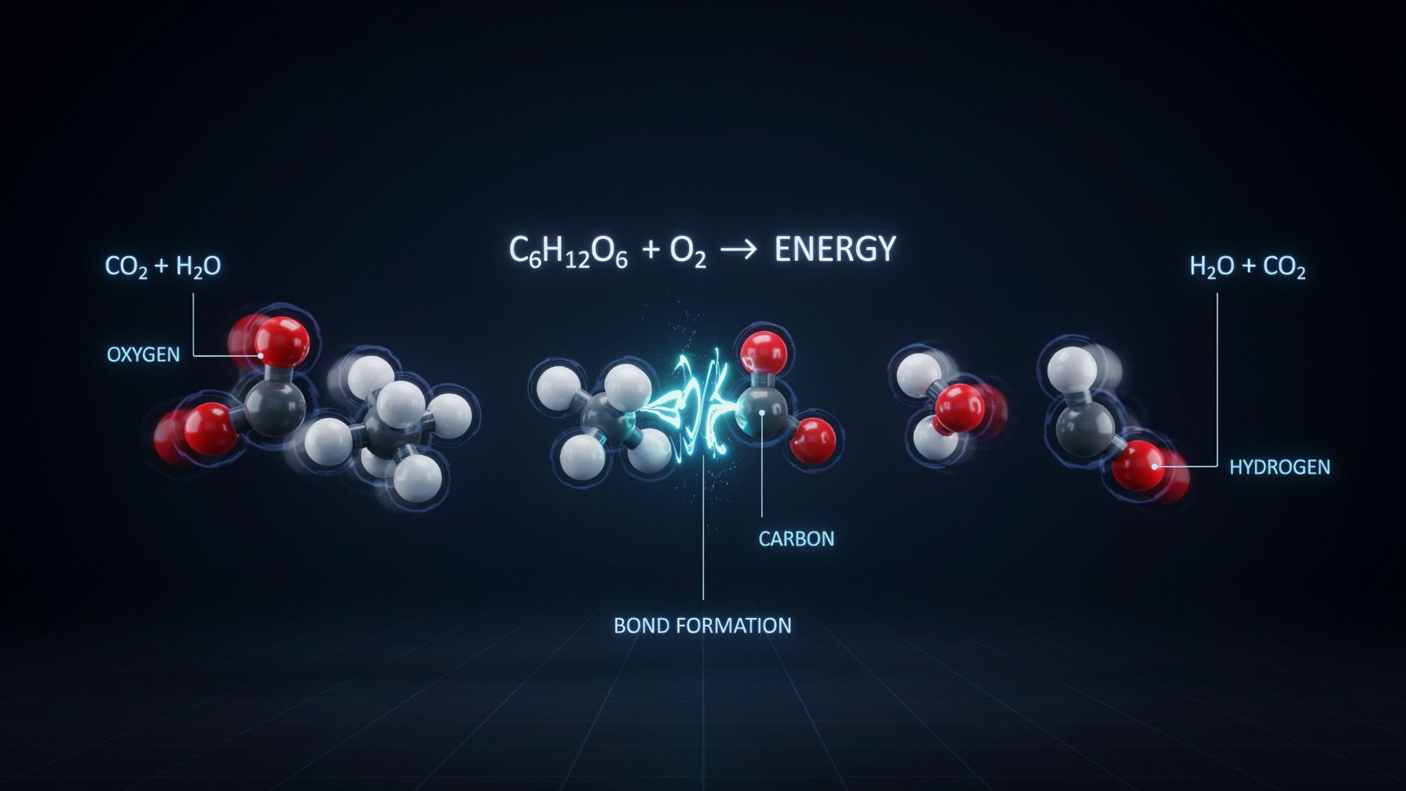 An example of molecular animation.